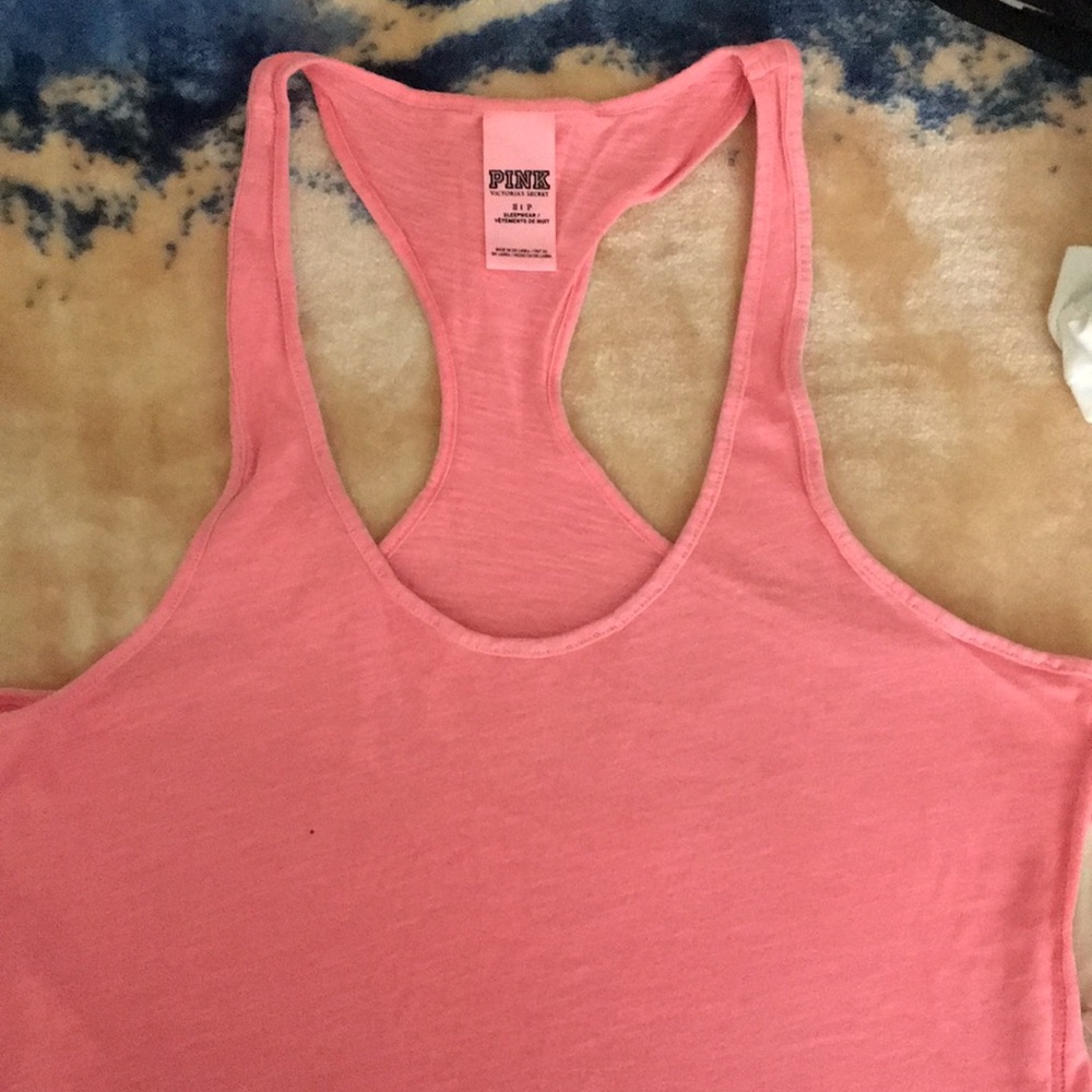 Pink VS racer back tank